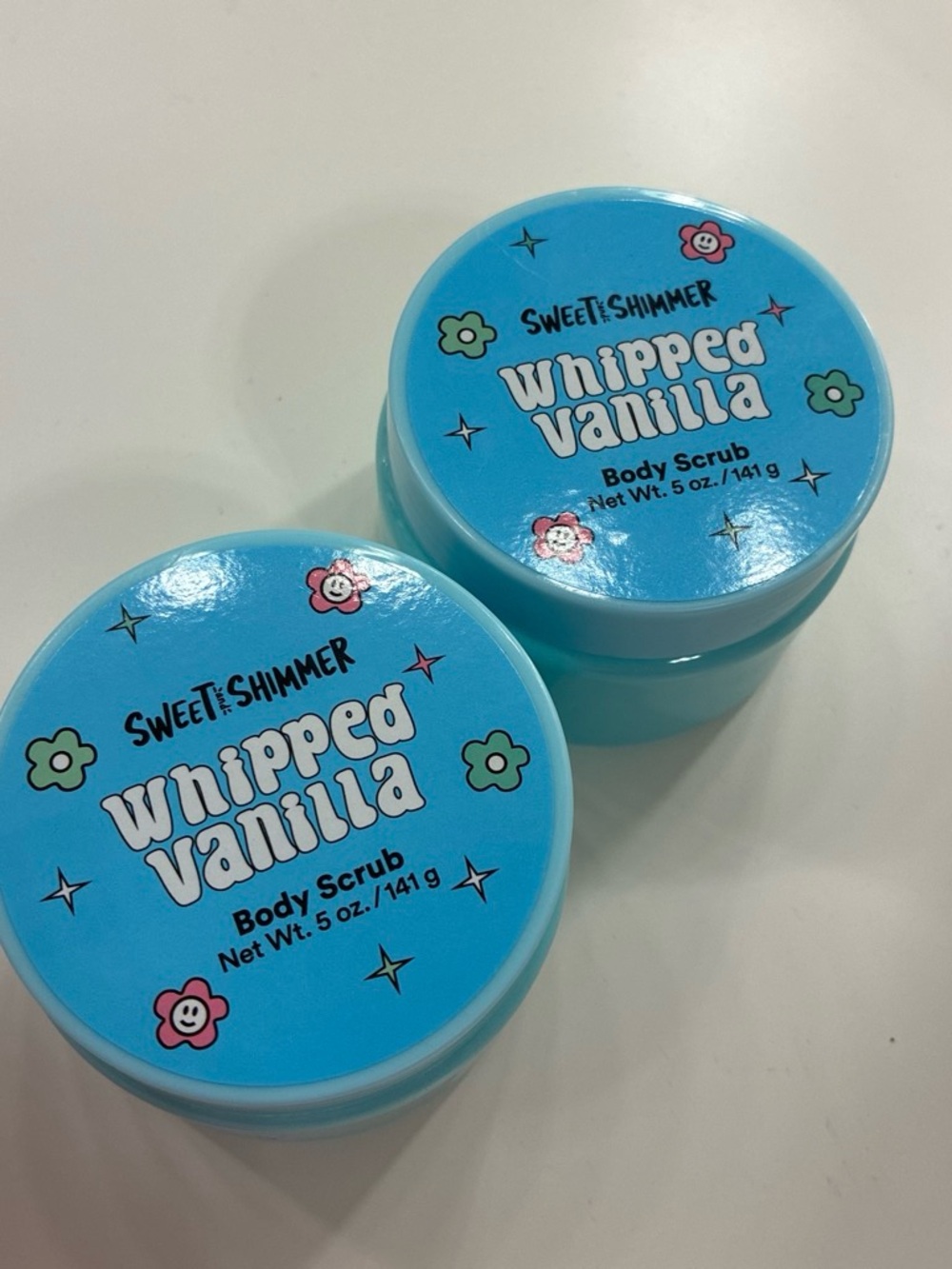 2 Whipped Vanilla Body Scrubs - Blue